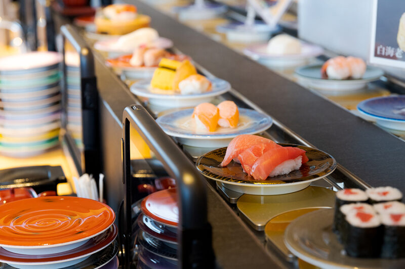 The basic etiquette for conveyor belt sushi eating